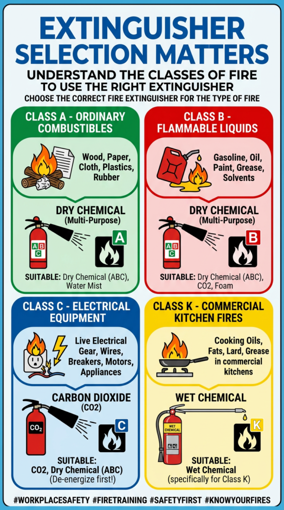 Extinguisher Selection Matters